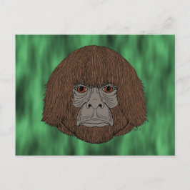 Bigfoot Portret 2 (mens-als-Briefkaart) Briefkaart