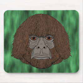 Bigfoot Portret 2 (mens-als-Muismat) Muismat