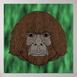 Bigfoot Portret 2 (mens-als-Poster) Poster