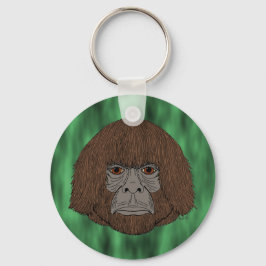 Bigfoot Portret 2 (mens-als-Sleutelhanger) Sleutelhanger