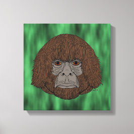 Bigfoot portret 2 (mensachtig) canvas afdruk