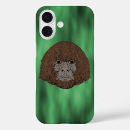 Bigfoot portret 2 (mensachtig) Hoesje-Mate iPhone 16 Hoesje