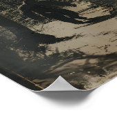 Bigfoot Poster Art Print, Scary Wall Art Painting  (Hoek)