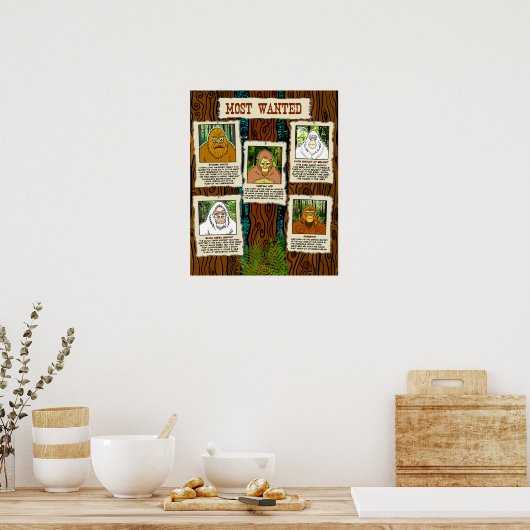 Bigfoot Poster Most Wanted ELE Officiële Merch (Keuken)