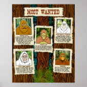 Bigfoot Poster Most Wanted ELE Officiële Merch (Voorkant)