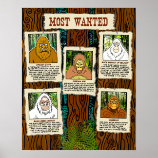 Bigfoot Poster Most Wanted ELE Officiële Merch