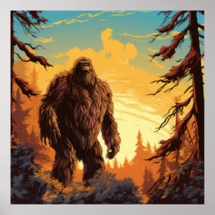 Bigfoot Poster - Uniek Bigfoot Design - Sasquatch