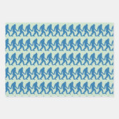 Bigfoot. Preppy Pastel Leuk Helder Gekleurd Inpakpapier Vel (Voorkant 3)