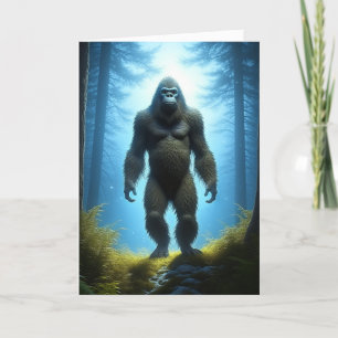 Bigfoot Pun Gelukkige Verjaardag Kaart