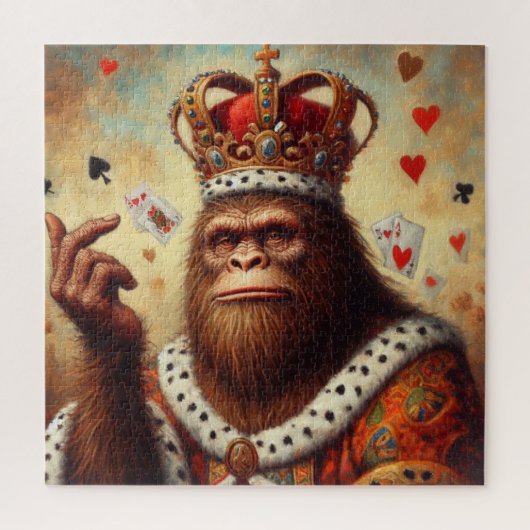 Bigfoot Queen of Hearts Legpuzzel (Verticaal)