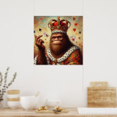 Bigfoot Queen of Hearts Poster (Keuken)