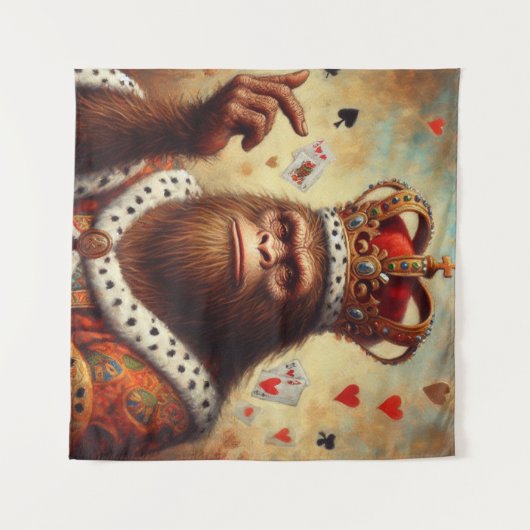 Bigfoot Queen of Hearts Wandkleed (Voorkant (horizontaal))