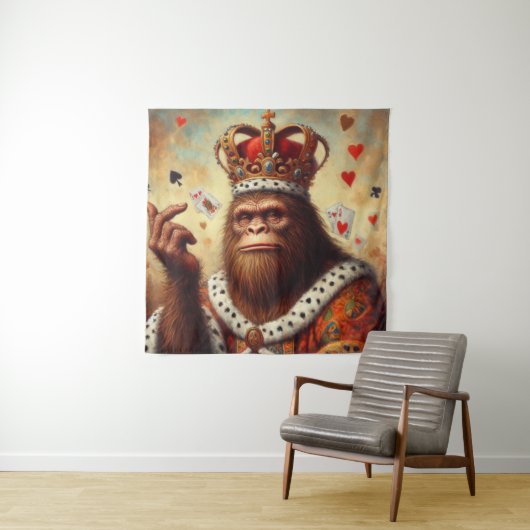 Bigfoot Queen of Hearts Wandkleed (In situ)