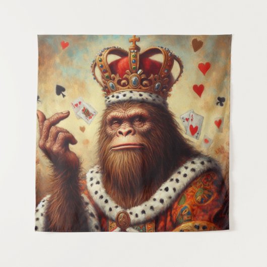 Bigfoot Queen of Hearts Wandkleed (Voorkant)