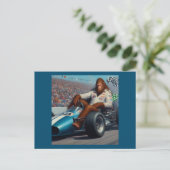 Bigfoot Racecar Briefkaart (Staand voorkant)