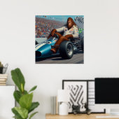 Bigfoot Racecar Poster (Thuiskantoor)