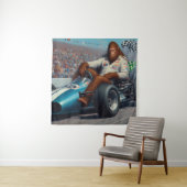 Bigfoot Racecar Wandkleed (In situ)