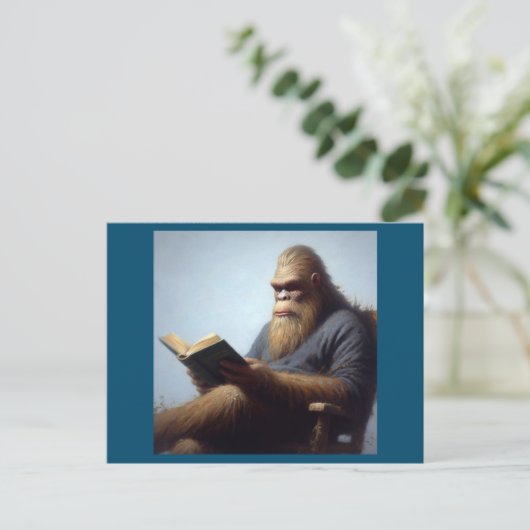 Bigfoot Reading Briefkaart (Staand voorkant)