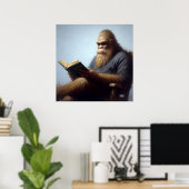 Bigfoot Reading Poster (Thuiskantoor)