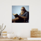Bigfoot Reading Poster (Keuken)