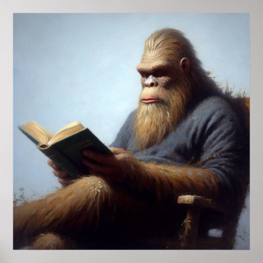 Bigfoot Reading Poster (Voorkant)