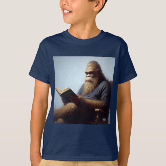 Bigfoot Reading T-shirt (Voorkant)