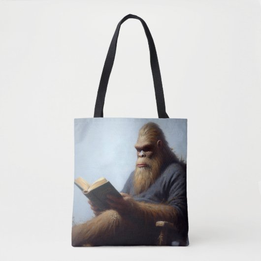 Bigfoot Reading Tote Bag (Voorkant)