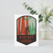 Bigfoot Redwood National Park Briefkaart (Staand voorkant)