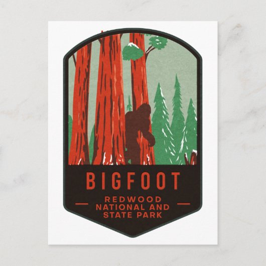 Bigfoot Redwood National Park Briefkaart (Voorkant)