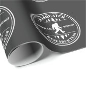 Bigfoot Research Team Finding Sasquatch Humor Cadeaupapier (Rol Hoek)