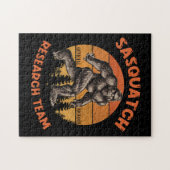 Bigfoot Research Team Retro Sasquatch Legpuzzel (Horizontaal)