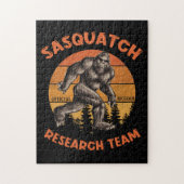 Bigfoot Research Team Retro Sasquatch Legpuzzel (Verticaal)
