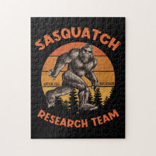 Bigfoot Research Team Retro  Sasquatch Legpuzzel