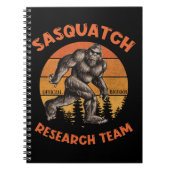Bigfoot Research Team Retro Sasquatch Notitieboek (Voorkant)