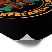 Bigfoot Research Team Retro  Sasquatch Poster (Hoek)