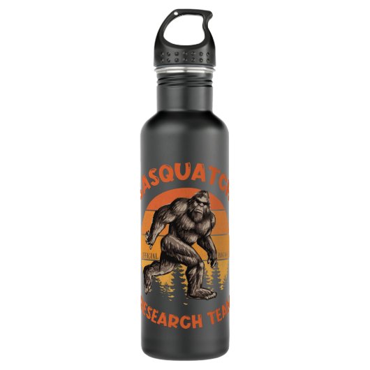 Bigfoot Research Team Retro Sasquatch Waterfles (Voorkant)