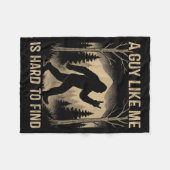 Bigfoot Retro Sasquatch A Guy Like Me Is Hard To F Fleece Deken (Voorkant (Horizontaal))