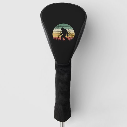 Bigfoot Retro Sunset Gift Golfheadcover (Voorkant)