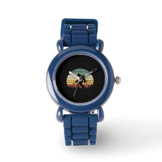 Bigfoot Retro Sunset Gift Horloge