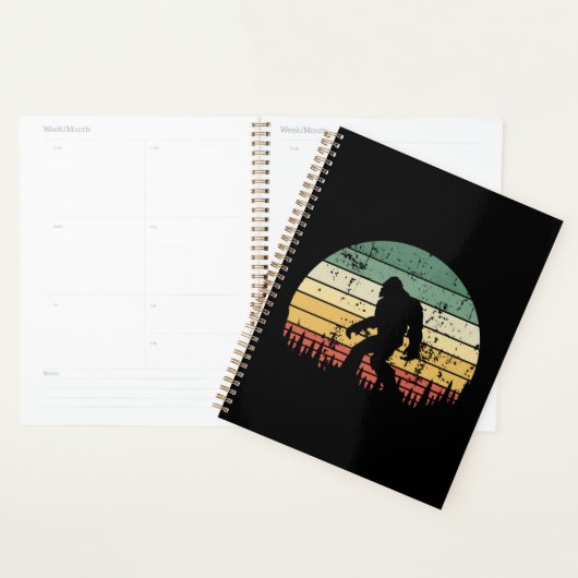 Bigfoot Retro Sunset Gift Planner (Display)