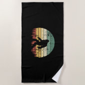 Bigfoot Retro Sunset Gift Strandlaken (Voorkant)