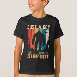 Bigfoot retro T-shirt voor man, dames, heren, kind