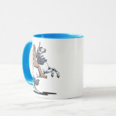 Bigfoot Riding a Unicorn Mok (Voorkant links)