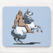 Bigfoot Riding a Unicorn Muismat (Voorkant)