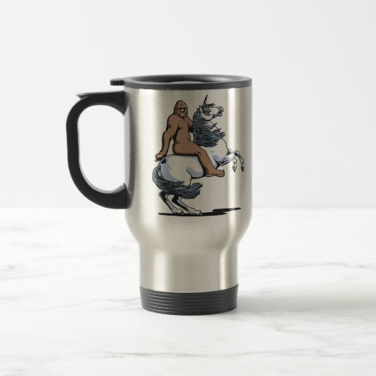 Bigfoot Riding a Unicorn Reisbeker (Links)