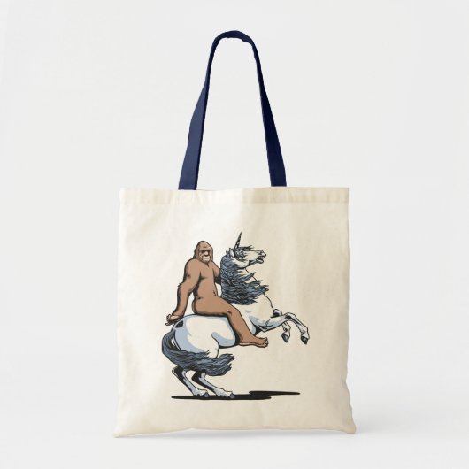 Bigfoot Riding a Unicorn Tote Bag (Voorkant)