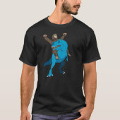 Bigfoot Riding Dinosaur Sasquatch T rex T-shirt (Voorkant)