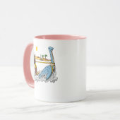 Bigfoot Riding Loch Ness Monster Funny Conspiracy Mok (Voorkant links)