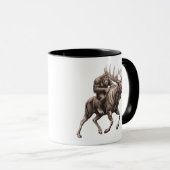 Bigfoot Riding Moose Mok (Voorkant rechts)