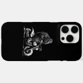 Bigfoot Rijden op een motorfiets Funny Sasquatch M Case-Mate iPhone Case (Achterkant (horizontaal))